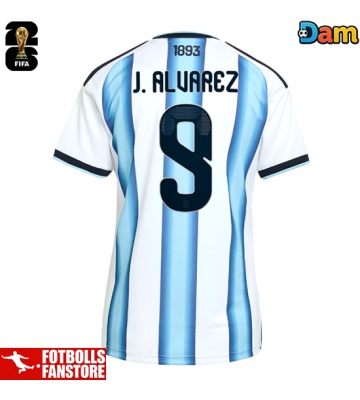 Argentina Julian Alvarez #9 Hemmatröja Dam VM 2026 Kortärmad